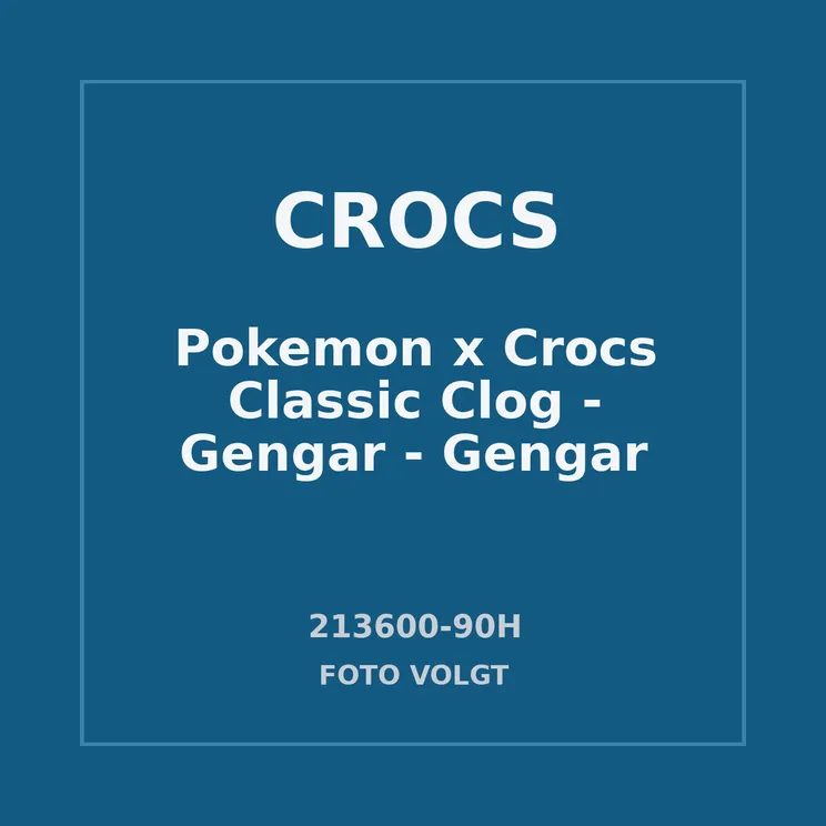 Pokemon x Crocs Classic Clog – Gengar – “Gengar” (213600-90H)