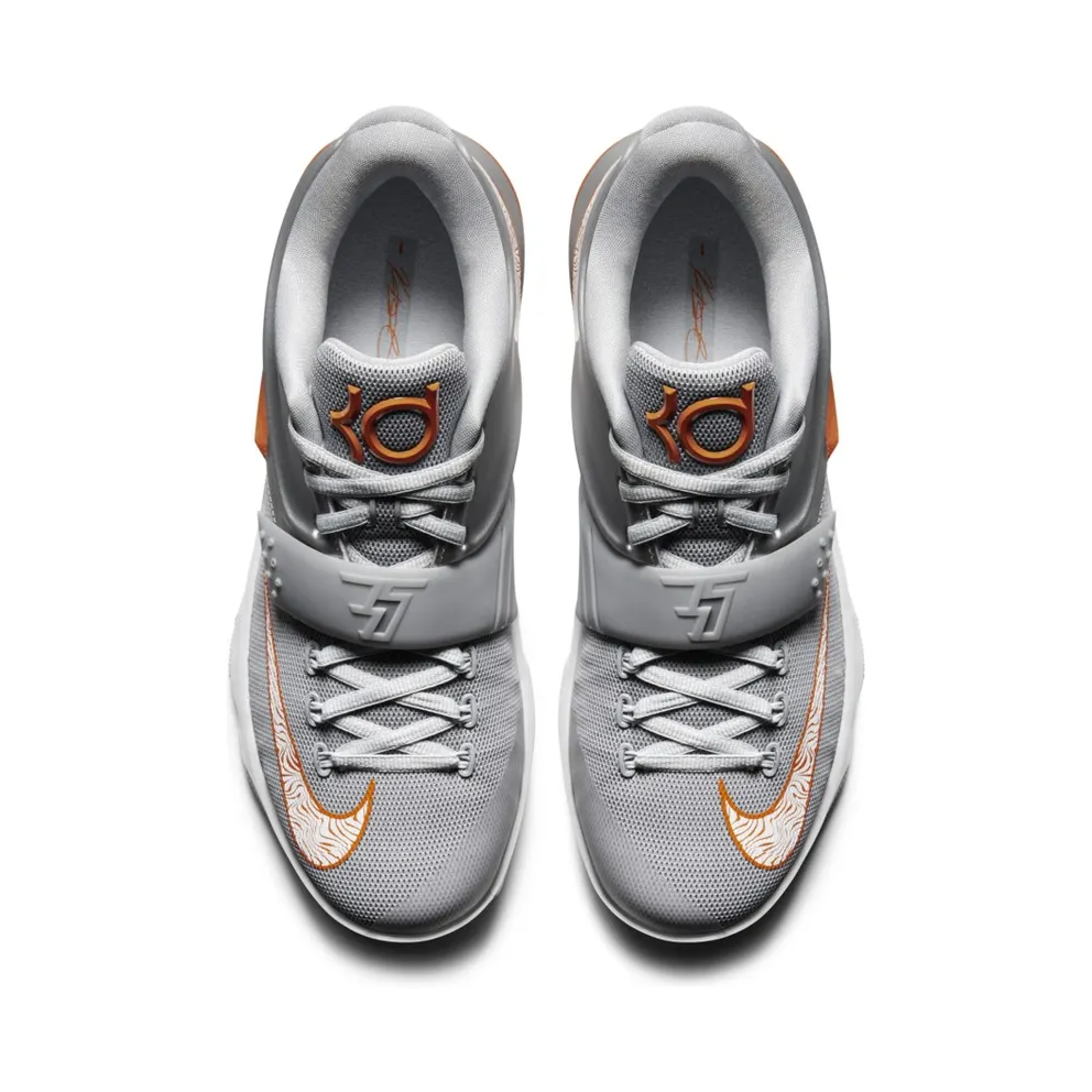 Nike KD 7 ‘Wild West’ Metallic Silver/Urban Orange-Wolf Grey-Pure Platinum (653996-080)