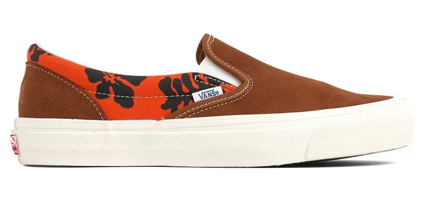 Vans Modernica x OG Classic Slip-On LX ‘Hawaiian’ Brown/Orange/Black (VN0A45JKVQJ)