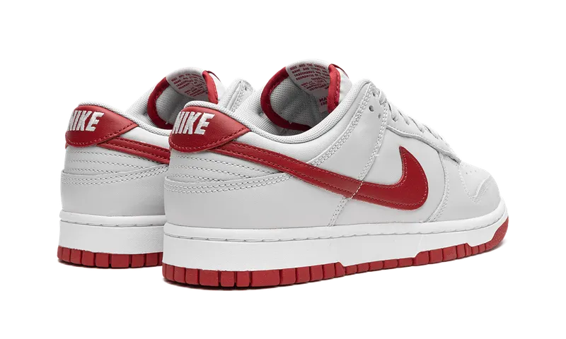 Nike Dunk Low “Vast Grey / Varsity Red” (FJ0832-011)