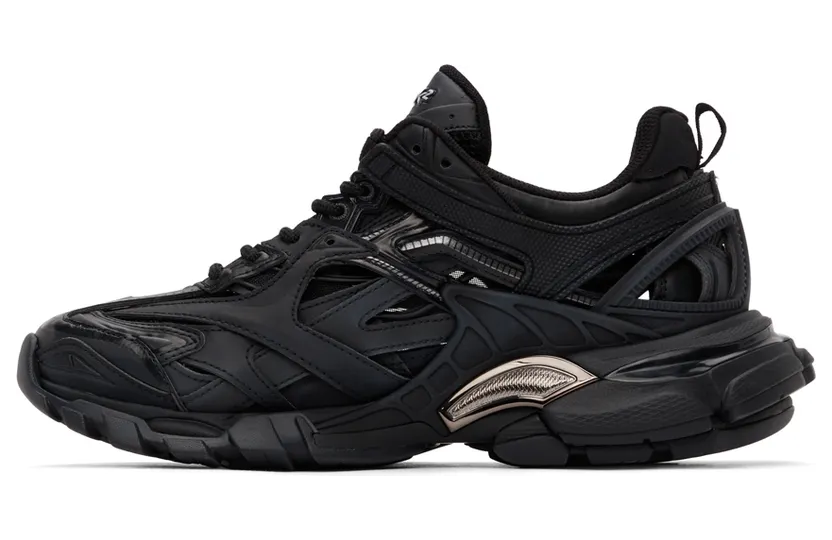 Balenciaga Black Track.2 Open Sneakers (568614-W2GN1-1000) (4)