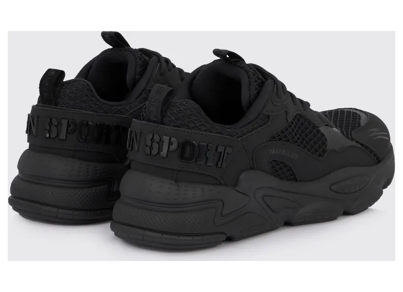 Plein Sport Track-King Leather And Mesh Sneakers Black (FAESUSC0800STE003N0202)