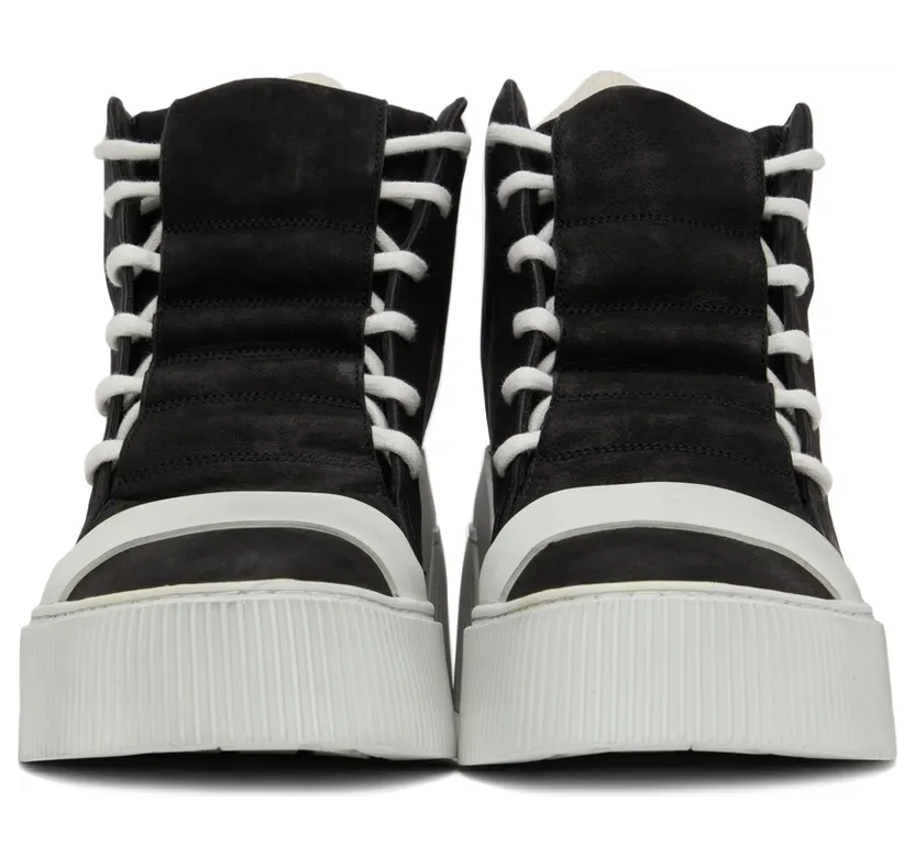 Boris Bidjan Saberi Black & Off-White Suede Bamba 1.1 High Top Sneakers (289-SS2200B1000000SM-0013) (2)