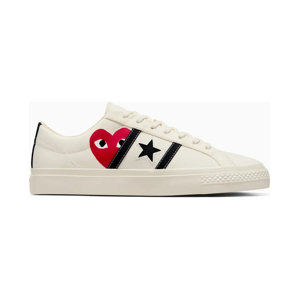 Converse x PLAY Comme des Garçons One Star Academy Pro Milk/Black/Red (A09878C)