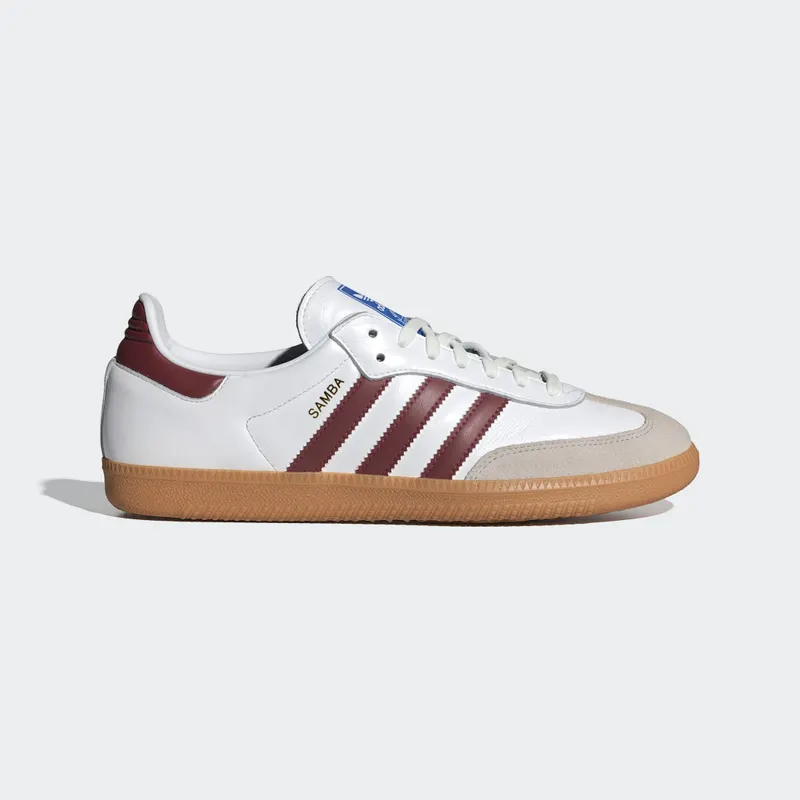 adidas Samba OG Cloud White / Collegiate Burgundy / Gum (IF3813)