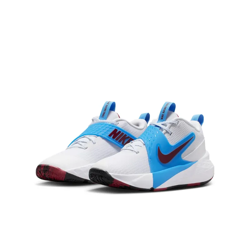 Nike Team Hustle D 12 White University Blue Black Team Red (HF6279-102)
