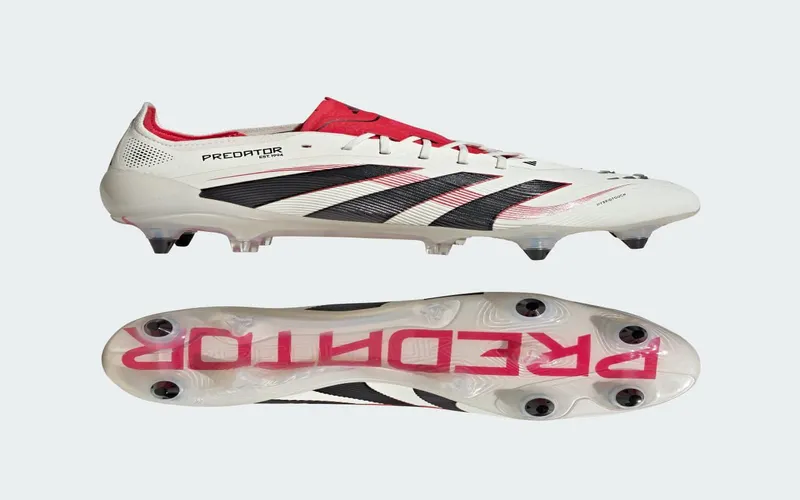adidas Predator Elite SG Off White Core Black Pure Ruby (JR2604)