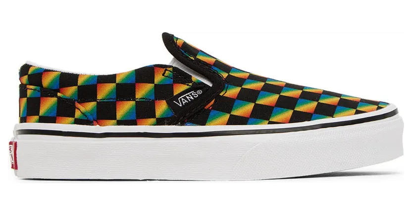 Vans Kids Multicolor Classic Slip-On Little Kids Sneakers (VN0A7Q5GBLK)
