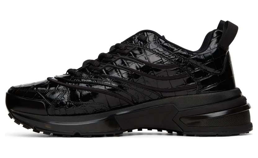 Givenchy Black Croc GIV 1 Sneakers (BH004WH0V8) (3)