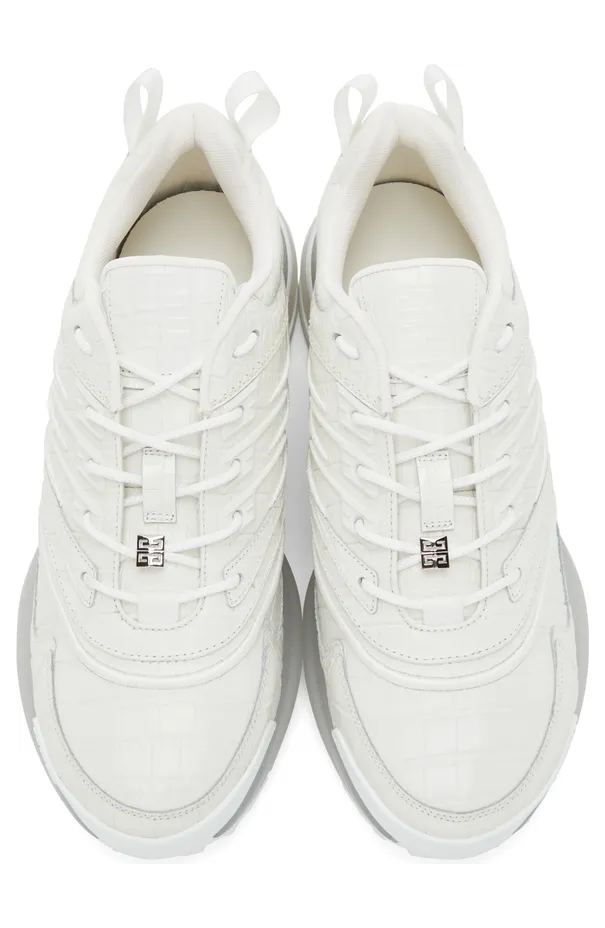Givenchy White Croc GIV 1 Sneakers (BH004WH0WK) (5)
