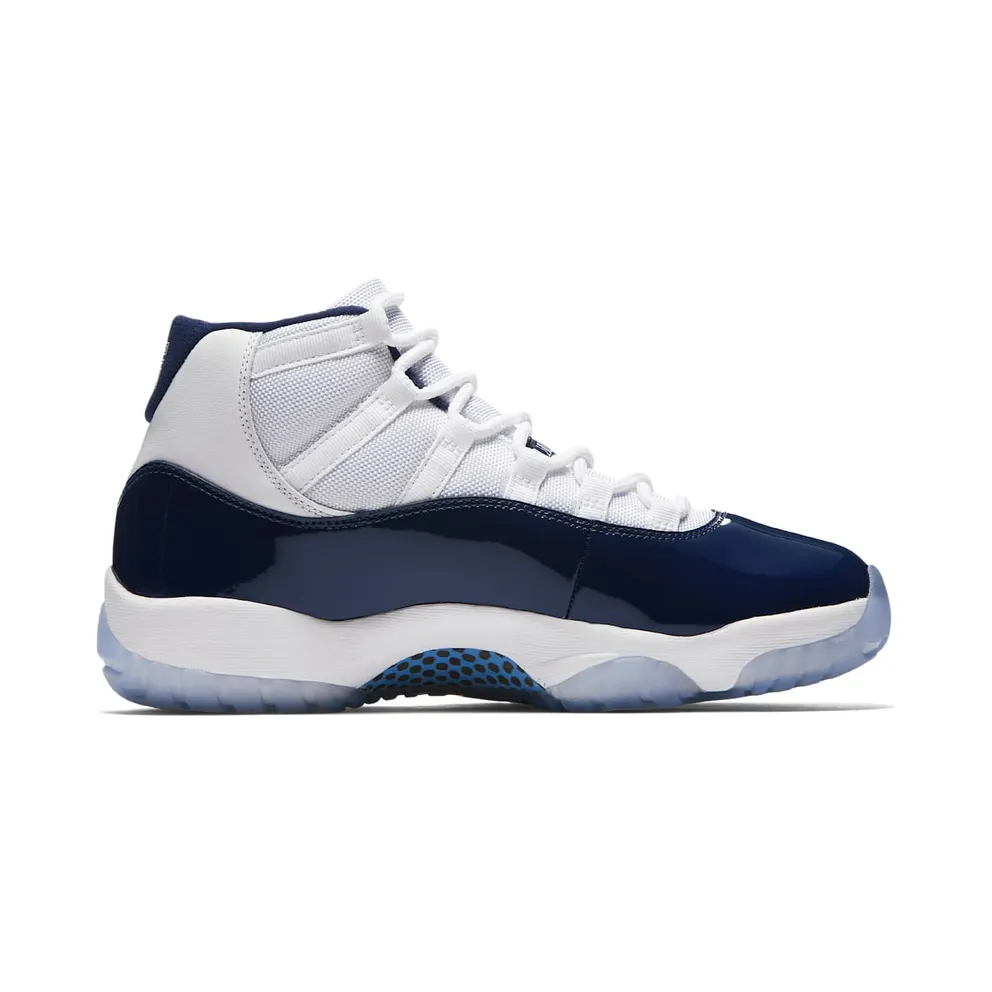 Jordan 11 Retro UNC Win Like 82 White/University Blue-Midnight Navy (378037-123)