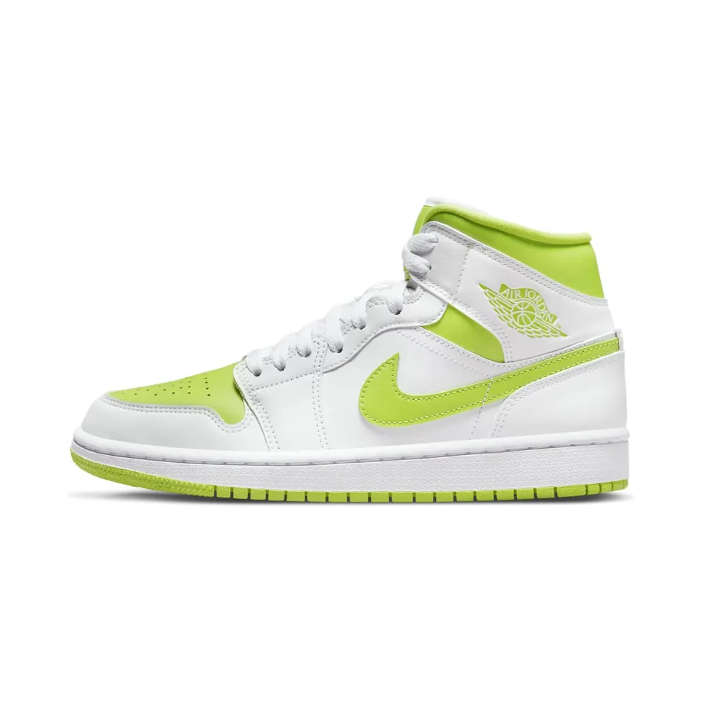 Jordan 1 Mid White Lime (W) (BQ6472-131)