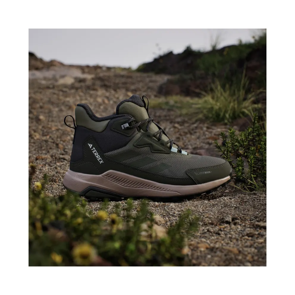 Adidas Terrex Anylander CLIMAWARM+ Hiking Shoes Olive Strata / Night Cargo / Semi Flash Aqua (JQ9951)