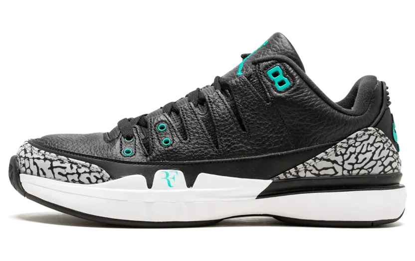 Nike Zoom VAPOR RF X AJ3 Black/CLEAR JADE-White (709998-031)
