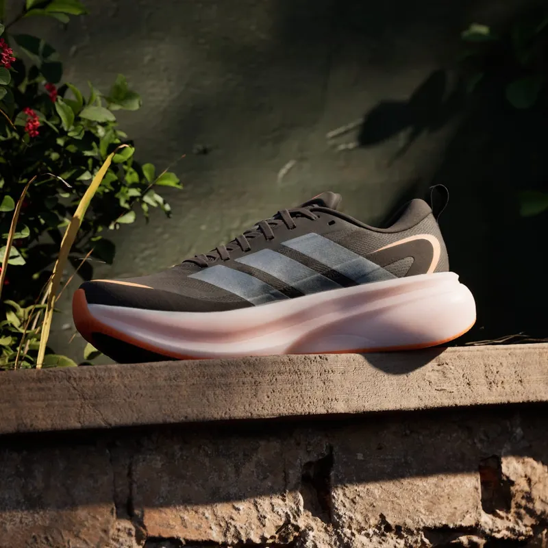 Adidas SUPERNOVA GLIDE M Running Shoes Core Black / Iron Metallic / Lucid Orange (KJ8760)