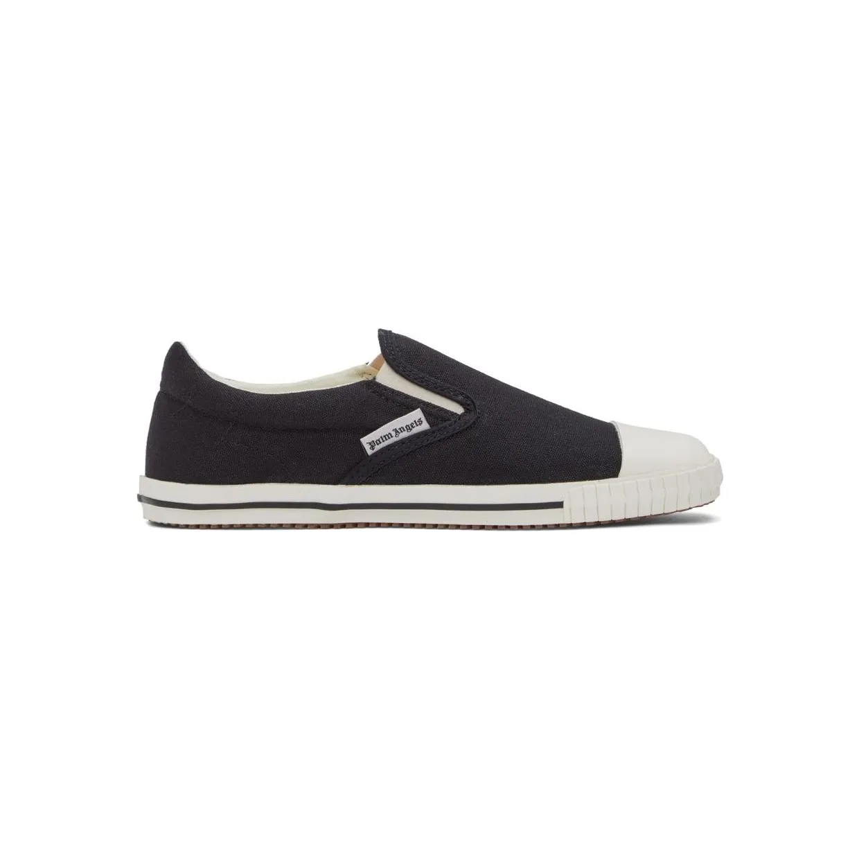 Palm Angels Black Vulcanized Low-Top Sneakers (PMIA074S22FAB0011001)