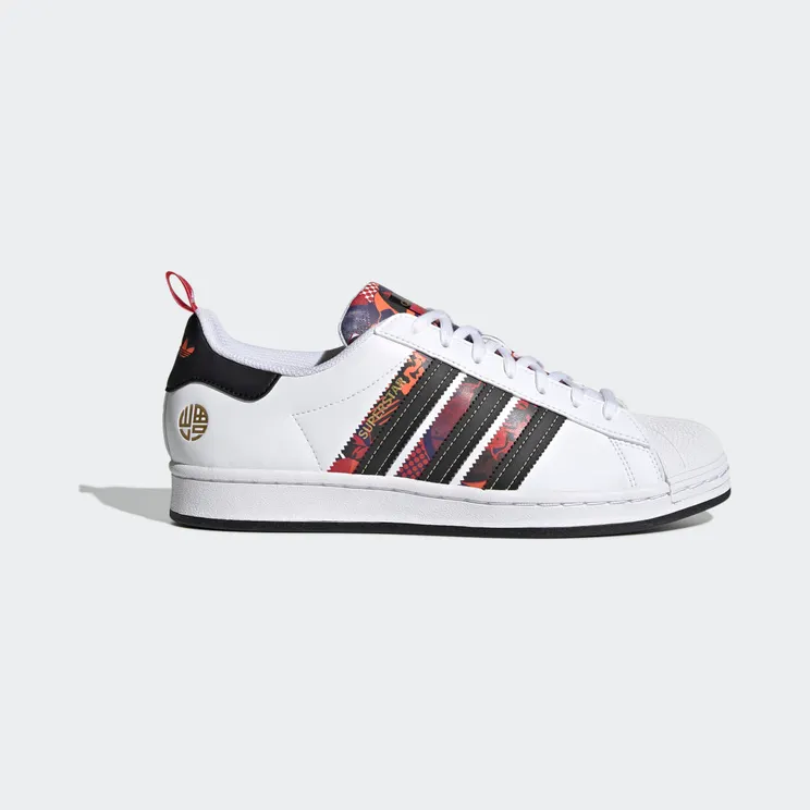 adidas Superstar Cloud White / Core Black / Scarlet (Q47184)