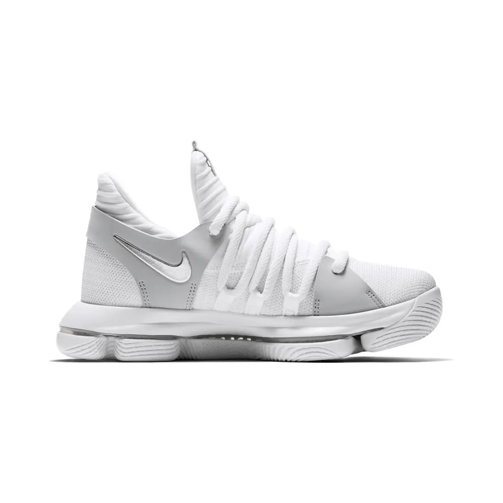Nike KD 10 Still KD (GS) White/Chrome-Pure Platinum (918365-100)