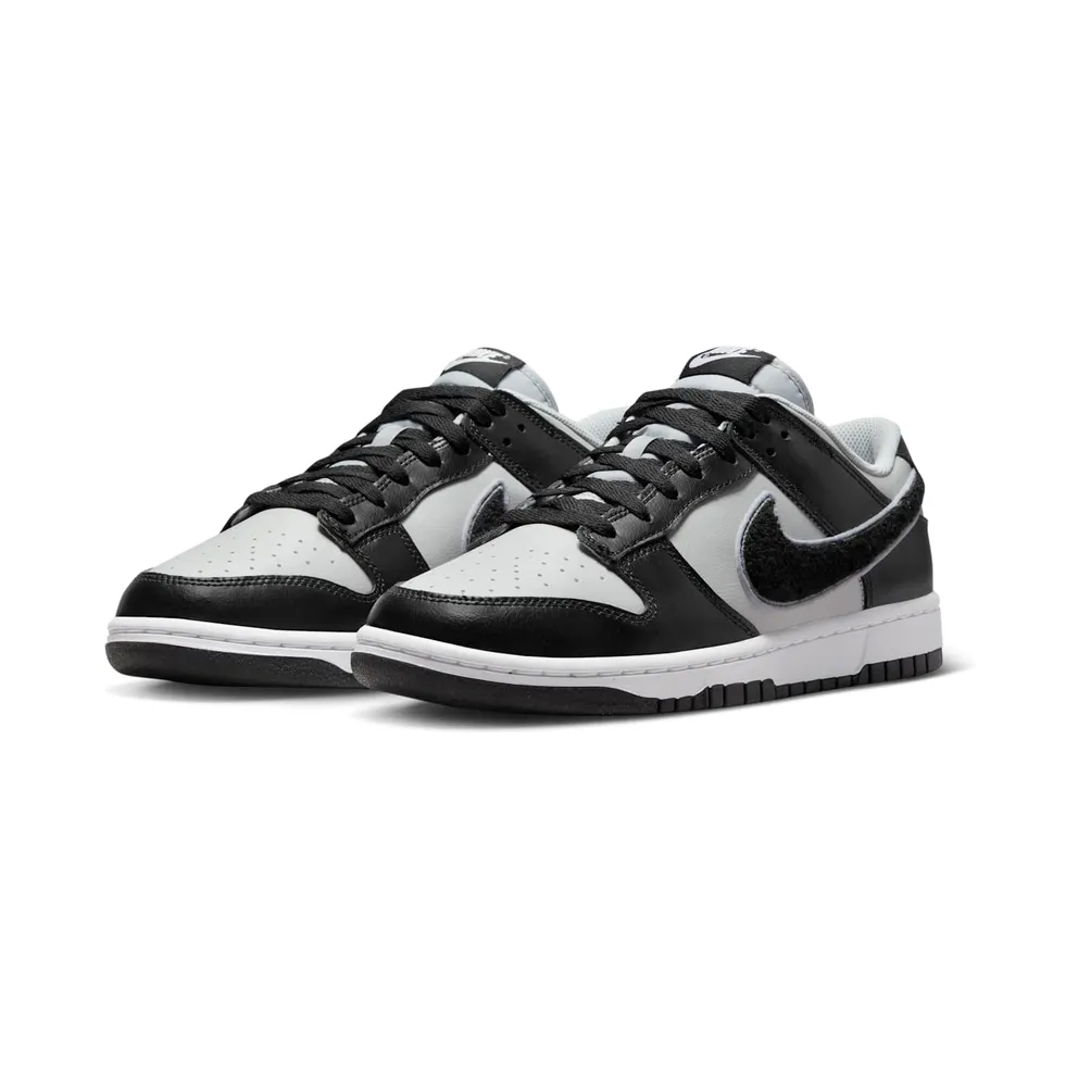 Nike Dunk Low “Chenille Swoosh Black Grey” (DQ7683-001)
