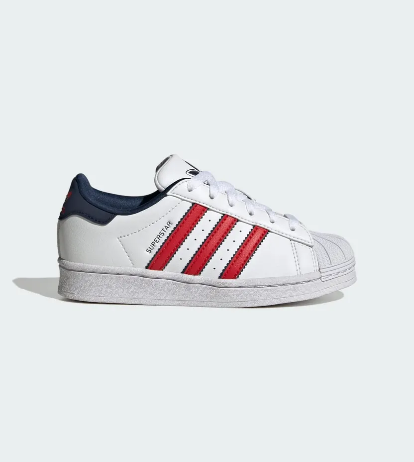 adidas Superstar Kids Cloud White / Better Scarlet / Night Indigo (IG0255)
