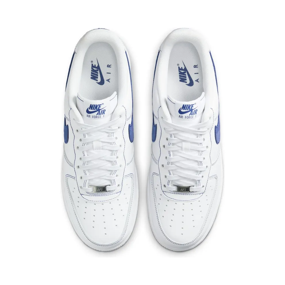 Nike Air Force 1 Low ’07 LV8 White Deep Royal Blue (HQ2037-100)