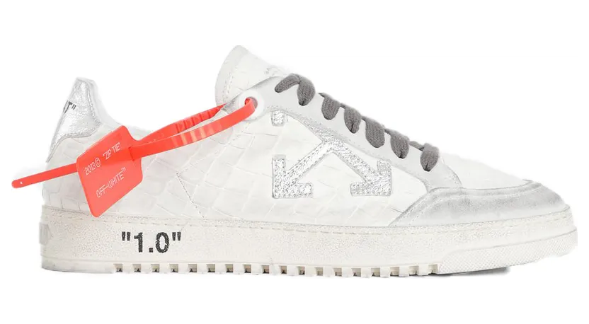 OFF-WHITE 2.0 Low Silver Crocodile FW19