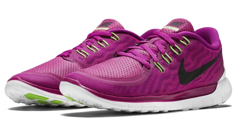 Nike Free 5.0 Fuchsia Flash Black-Pink Pow-Hot Lava (W) (724383-501)