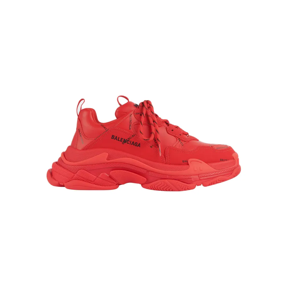 Balenciaga Triple S Allover Logo Red (536737W2FA16010)