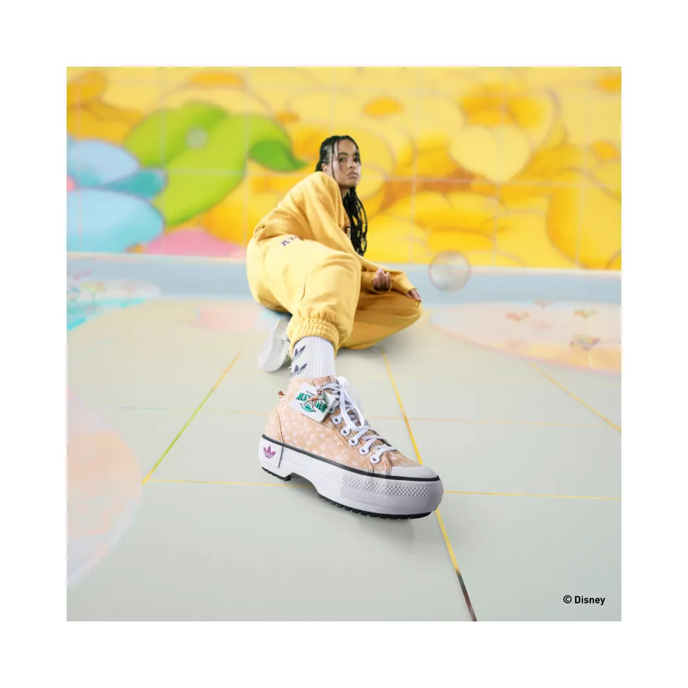 Adidas DISNEY NIZZA TREK W SHOES Cloud White / Legacy Burgundy / Off White (GZ1654)