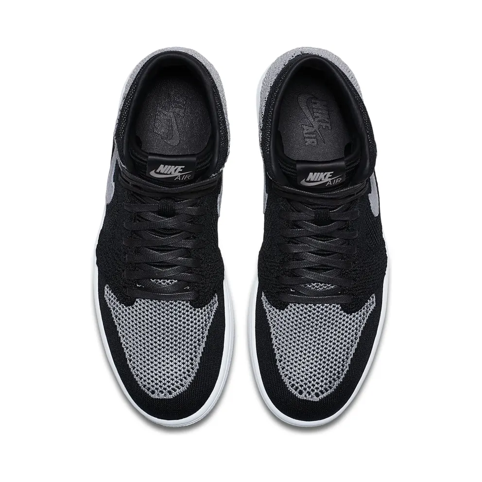 Jordan 1 Retro High Flyknit Shadow Black/Wolf Grey-White (919704-003)