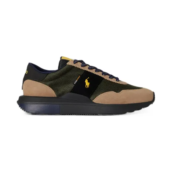 Ralph Lauren Polo Ralph Lauren Train 89 met leren vlakken “Green” (809P15710003)