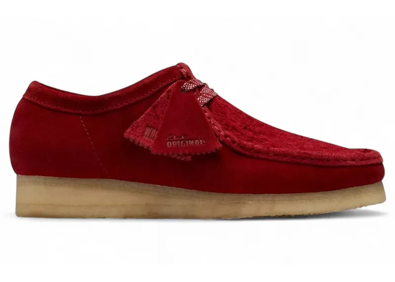 Clarks Originals Wallabee Dark Red Suede (26182822)