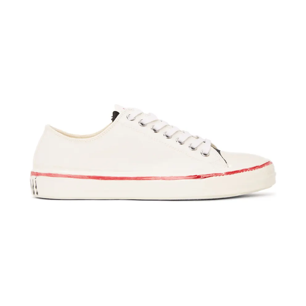 Marni Off-White Graffiti Low-Top Sneakers (SNZW006802 P3571)