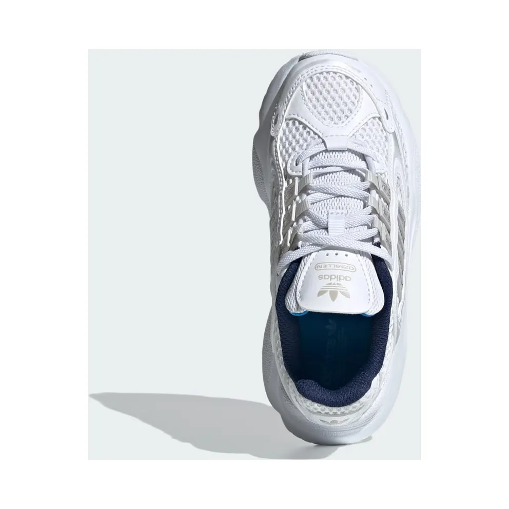 adidas OZMILLEN Elastic Lace Shoes Kids Cloud White / Grey One / Bright Blue (IE5558)