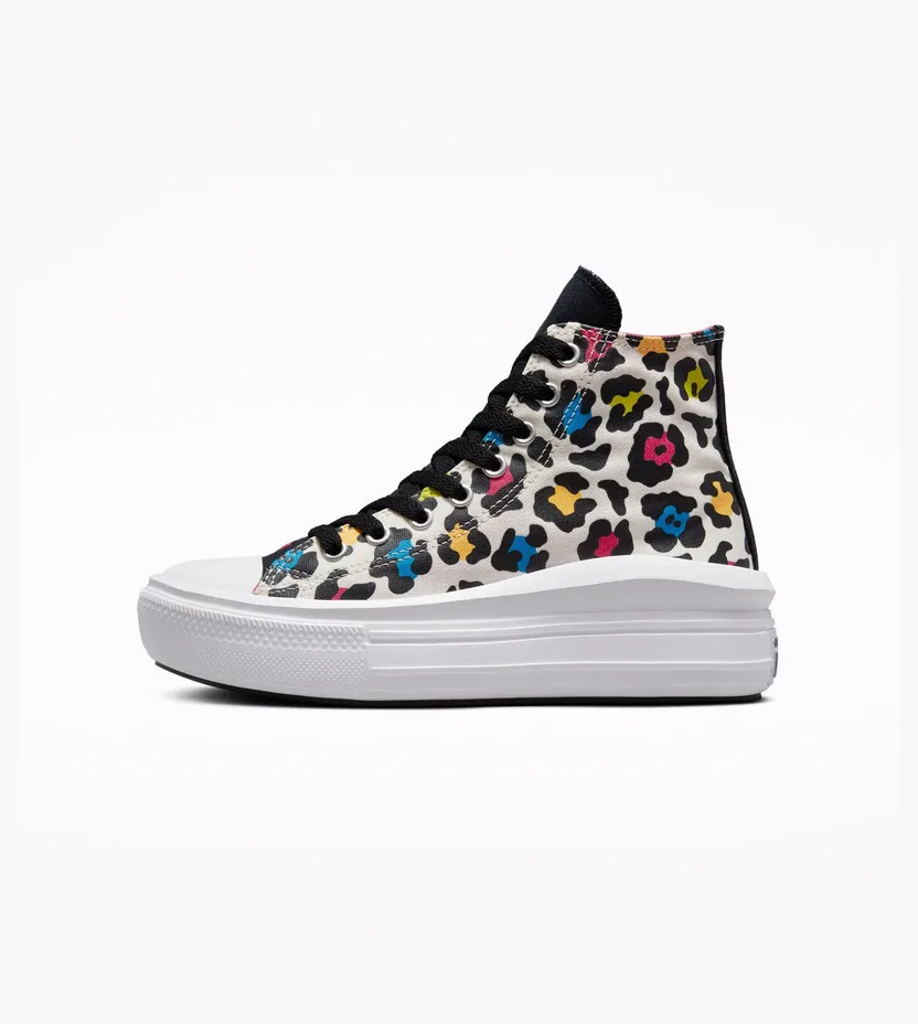 Converse Leopard Print Chuck Taylor All Star Move Egret/prime Pink/zwart (272376C)