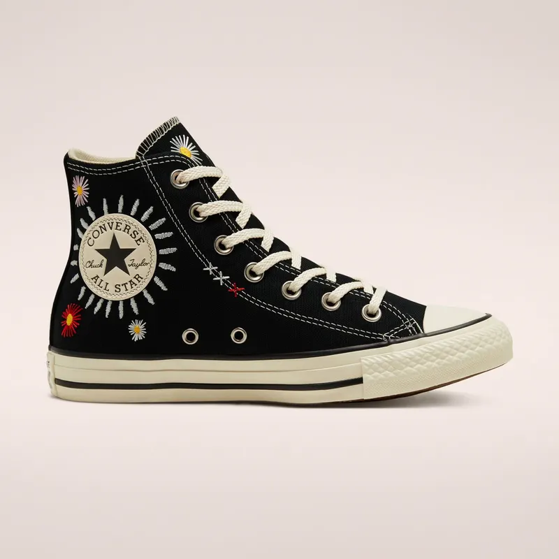 Converse Chuck Taylor All Star Hi Daisy Embroidery Black (567993C)