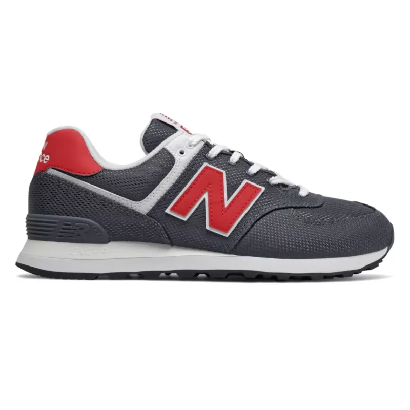 New Balance 574 Summer Mesh Grey Red Thunder/Team Red (ML574SCJ)
