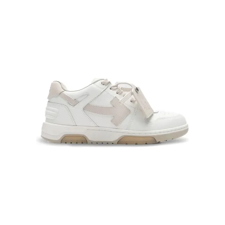 OFF-WHITE OOO Leather White Light Pink Beige (OMIA189C99LEA0040161)