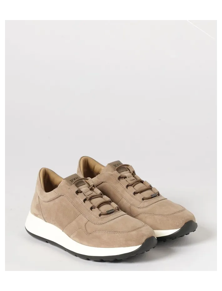 Tod’s Red Dot Suede Sneakers Earth (XXM79K0IP51J17553J)