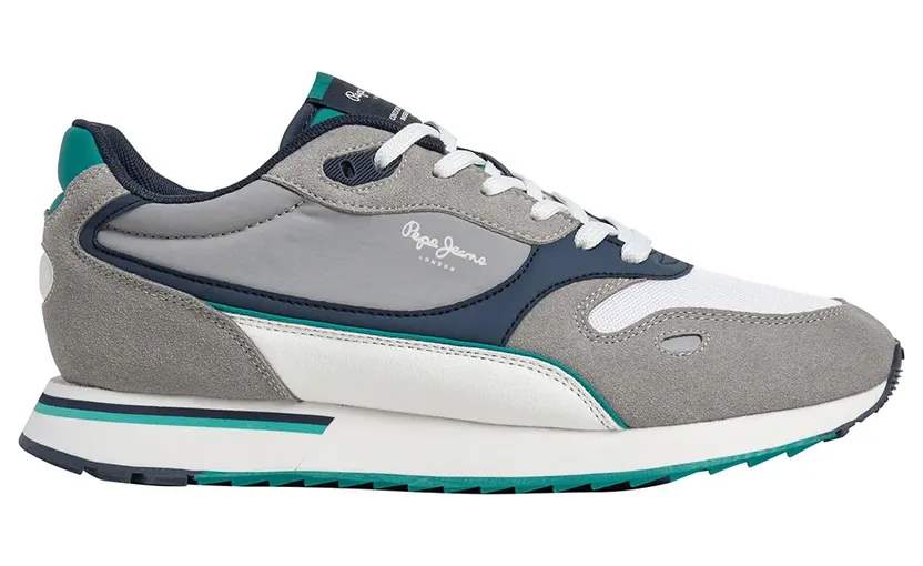 Pepe Jeans PèPè sneaker Grijs / Groen / Zwart / Wit (PMS400046-861)