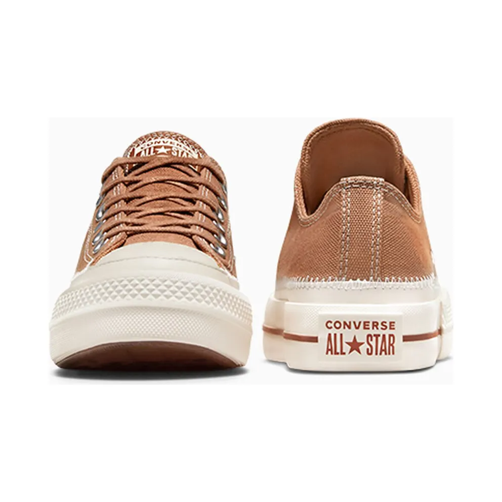 Converse Chuck Taylor All Star Lift Platform Mixed Material Clay Pot/egret/clay Pot