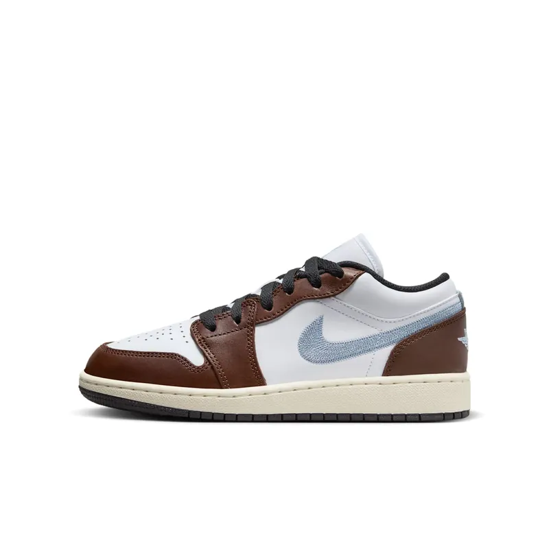 Air Jordan 1 Low GS “Brown White Blue” (FQ8156-142)