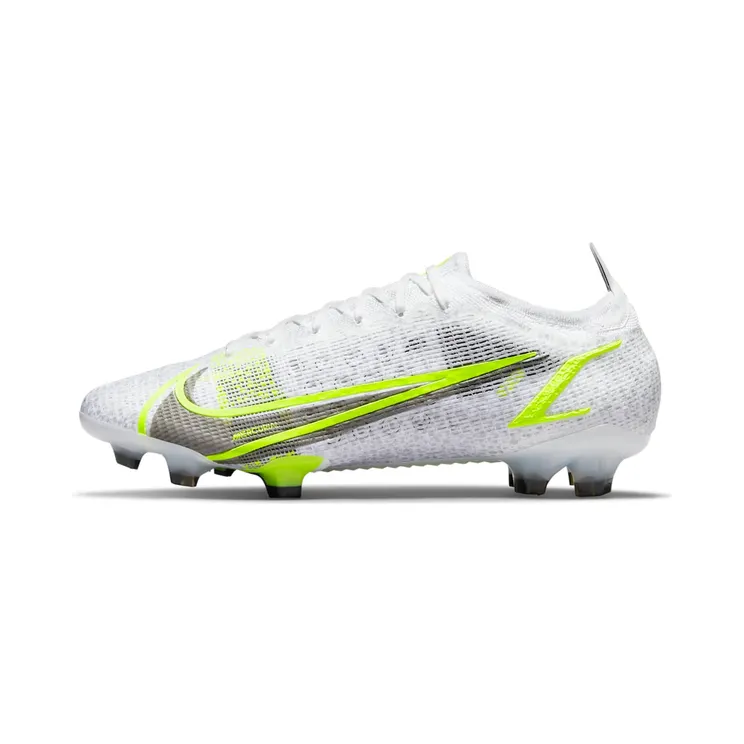 Nike Mercurial Vapor 14 Elite FG “White / Metallic Silver / Volt / Black” (CQ7635-107)