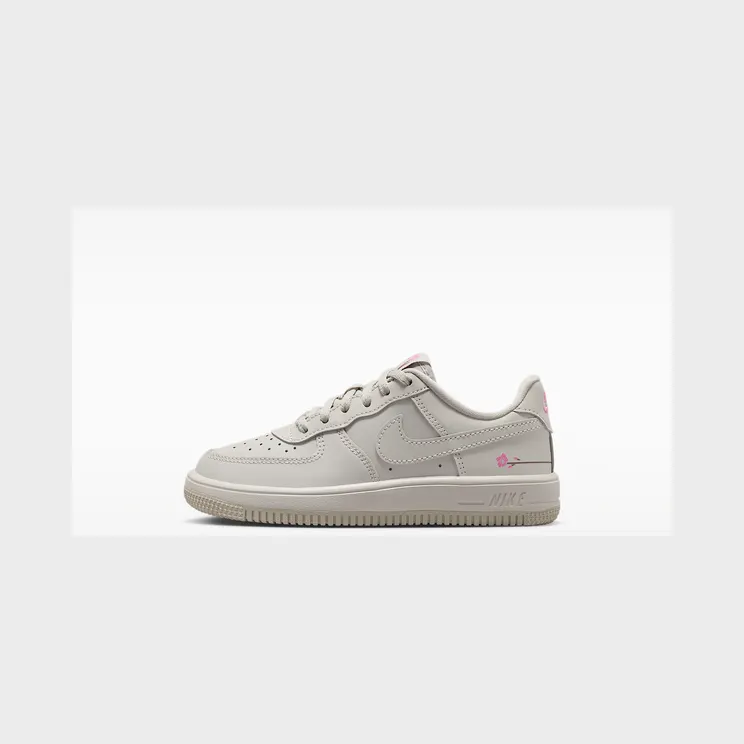 Nike Force 1 Low “Light Bone / Playful Pink / Fauna Brown” (IR3987-001)