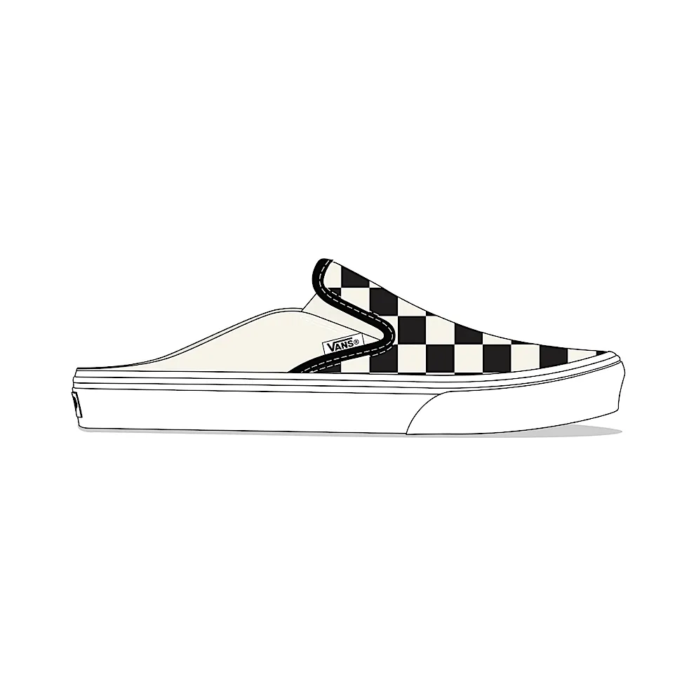 Vans Classic Slip-On Mule Checkerboard Black White (VN0004KTEO1)