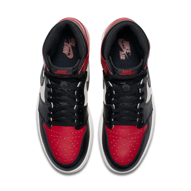 Air Jordan Nike AJ I 1 Retro High Bred Toe (2018) (555088-610)