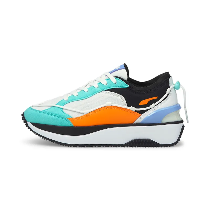 PUMA Cruise Rider Lace Women’ White/Elektro Aqua (381614-02)