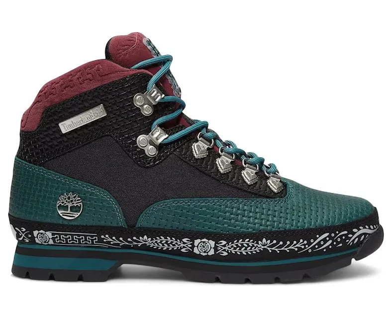 Timberland Euro Hiker Mid Lace Up Dia de los Muertos Teal (TB0A2P27-A4W)