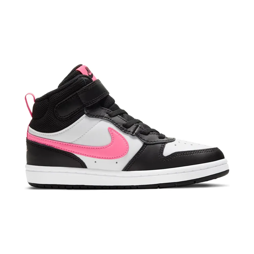 Nike Court Borough Mid 2 Black White Sunset Pulse (CD7783-005)