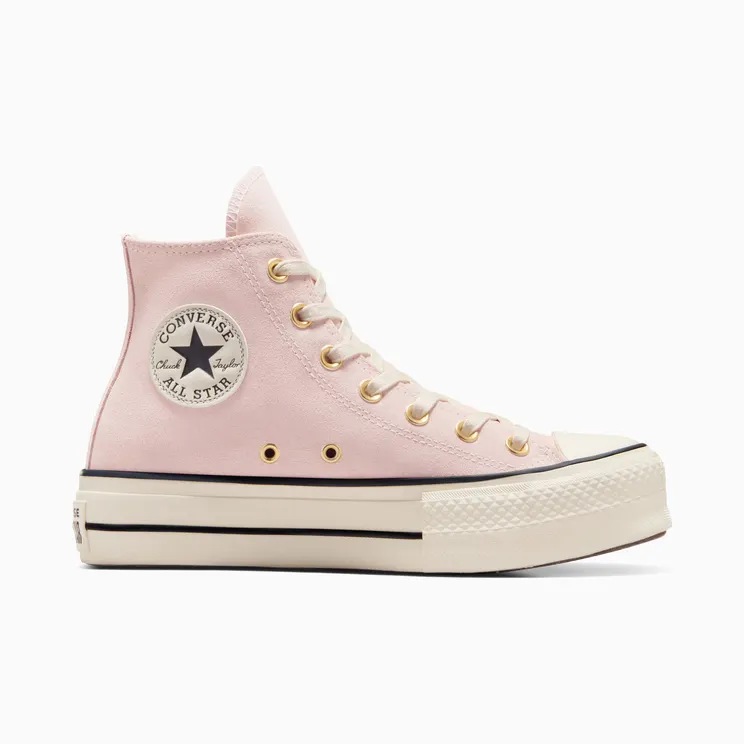 Converse Chuck Taylor All Star Lift Platform Suede Pale Petal/Natural Ivory/Black (A13823C)